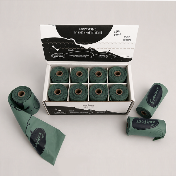 Compostable Dog Waste Bags Small (8 rolls of 15)