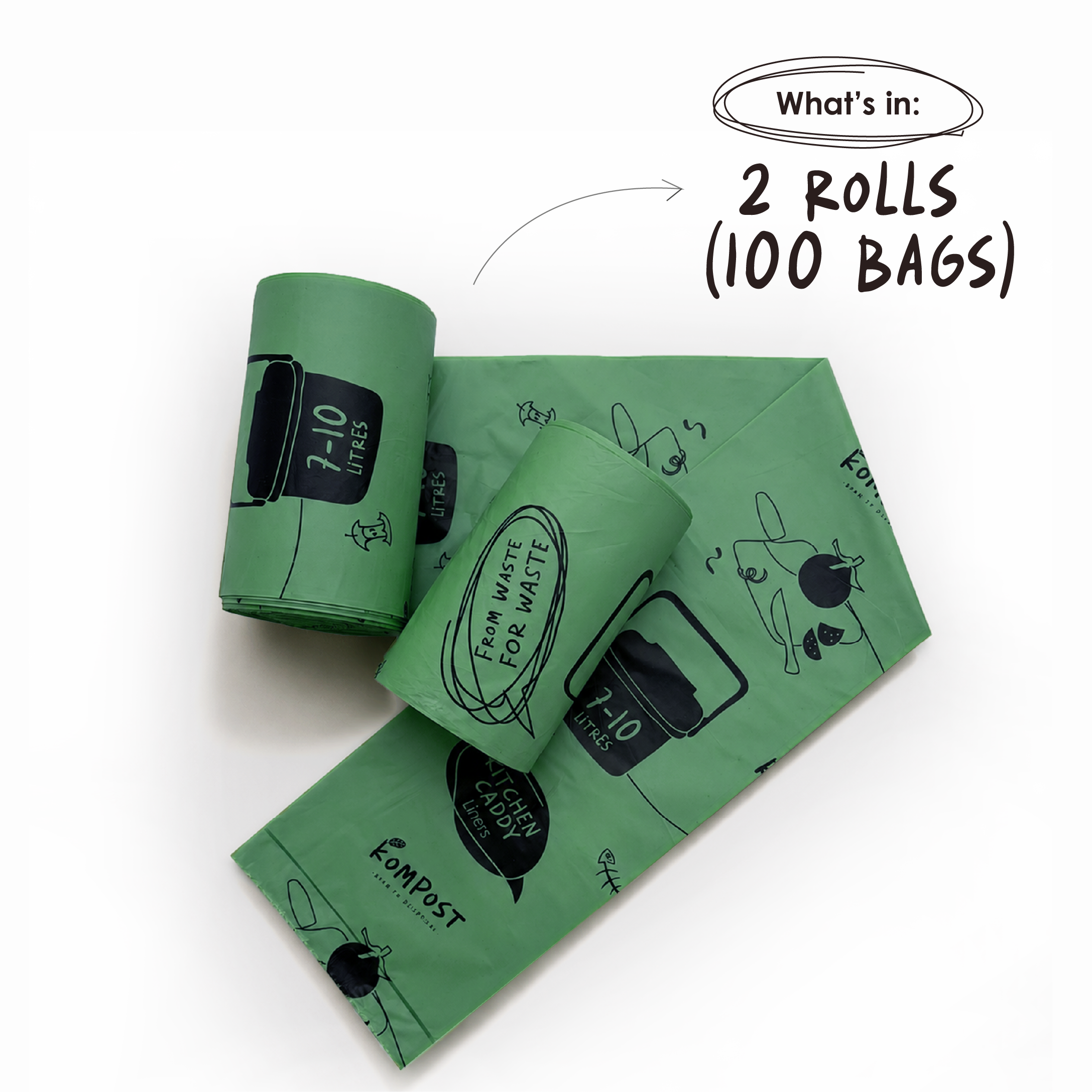 Compostable Kitchen Caddy Liners