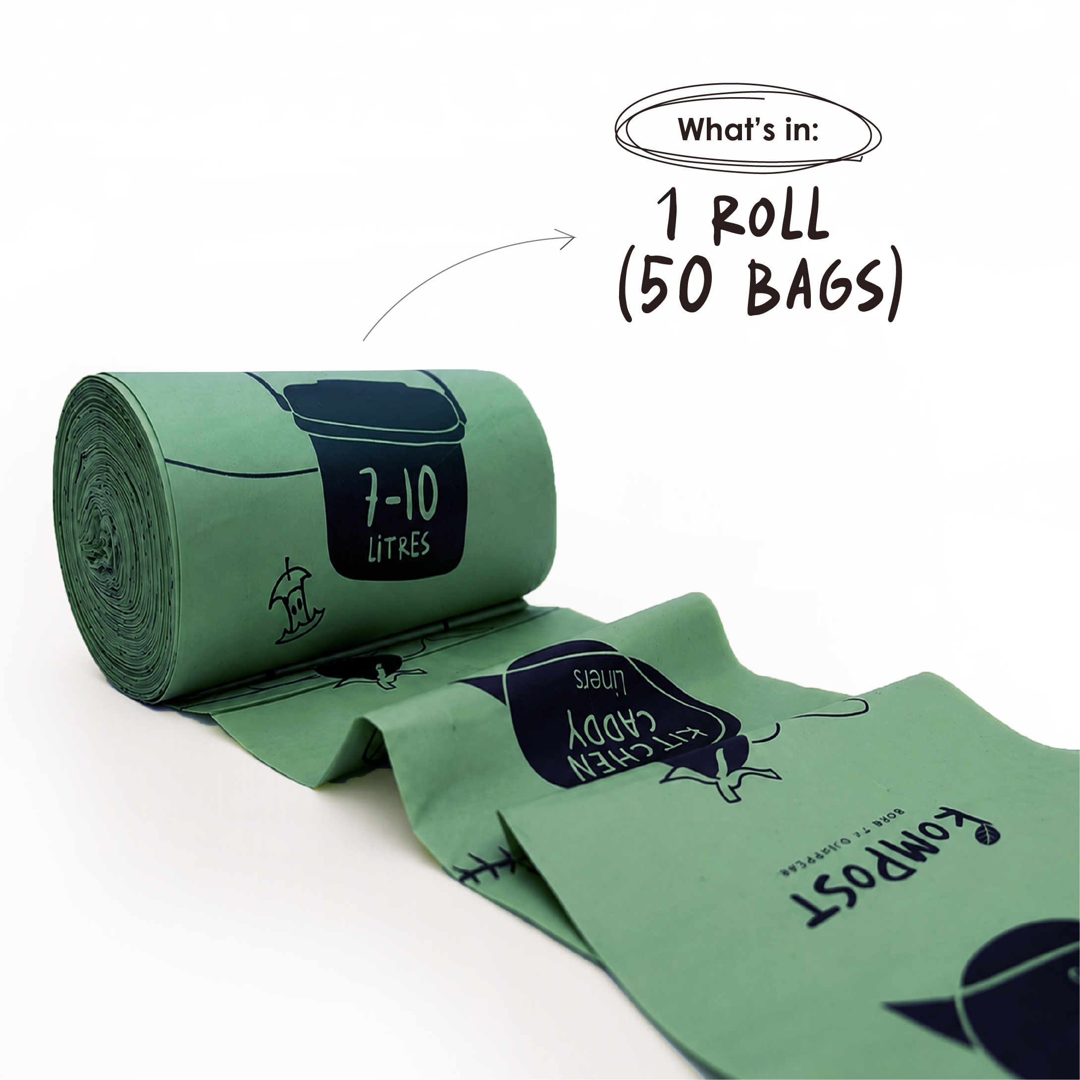 Compostable Kitchen Caddy Liners