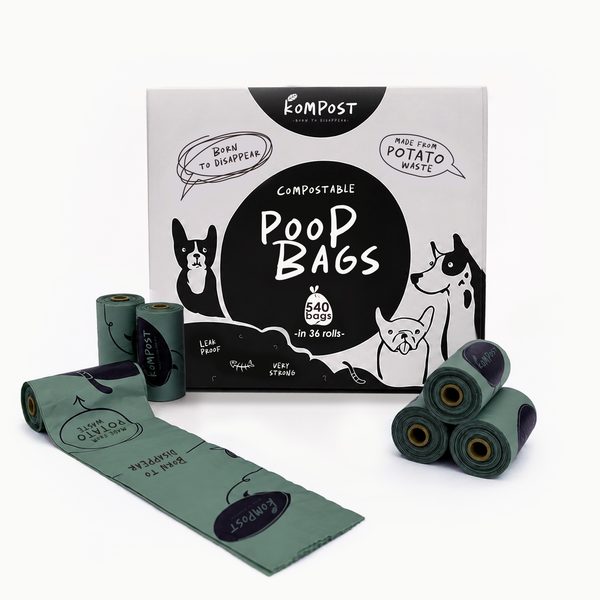 Compostable Dog Waste Bags Large (36 rolls of 15)