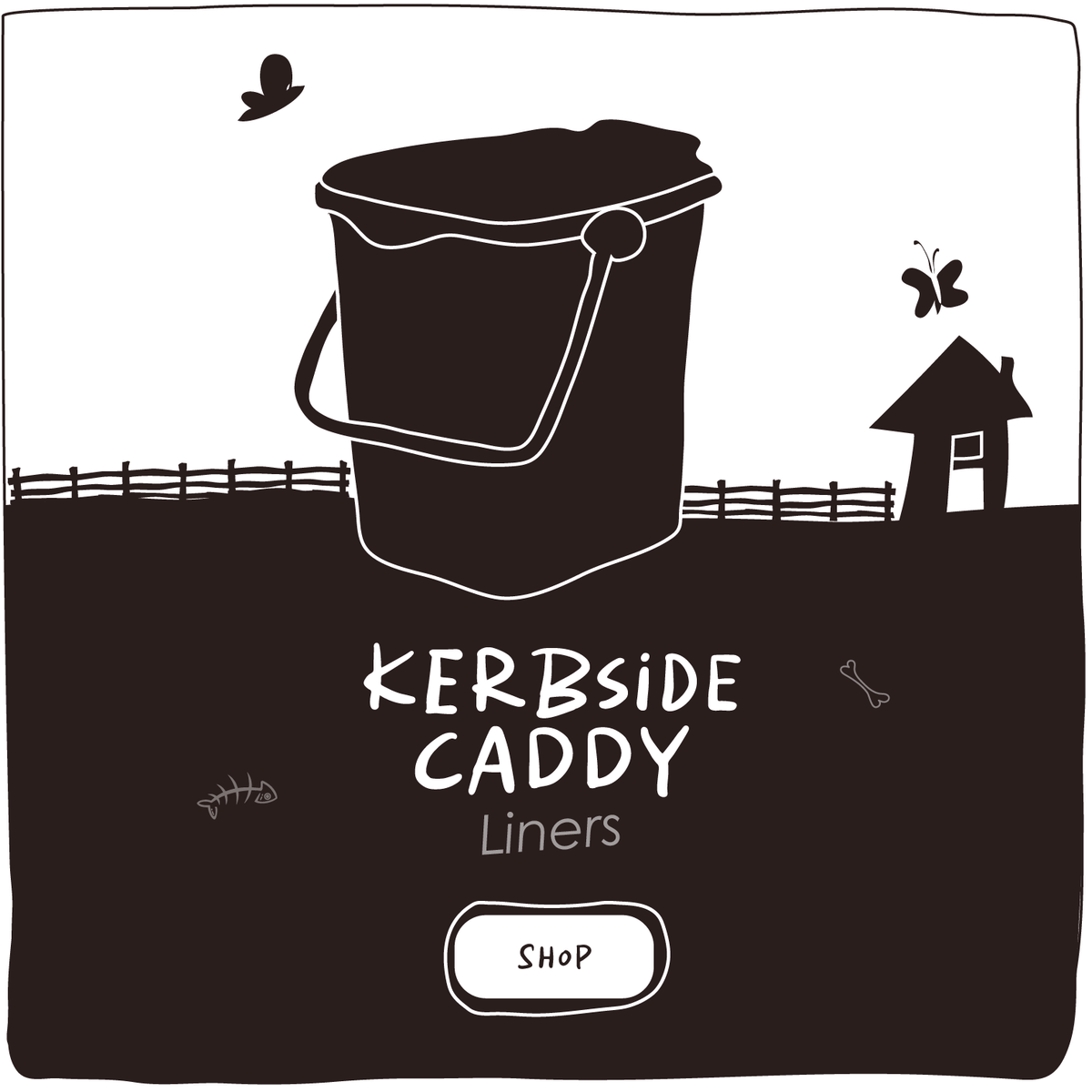 Buy Kompost compostable larger kerbside food waste caddy liners made from waste potatoes